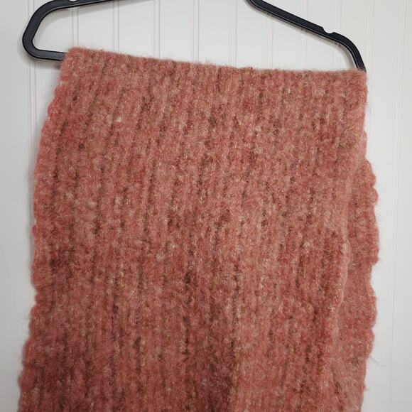 Thornhill Hand Weavers Pink Wool Scarf Fringe Soft Handmade 70s England Soft - Picture 7 of 10